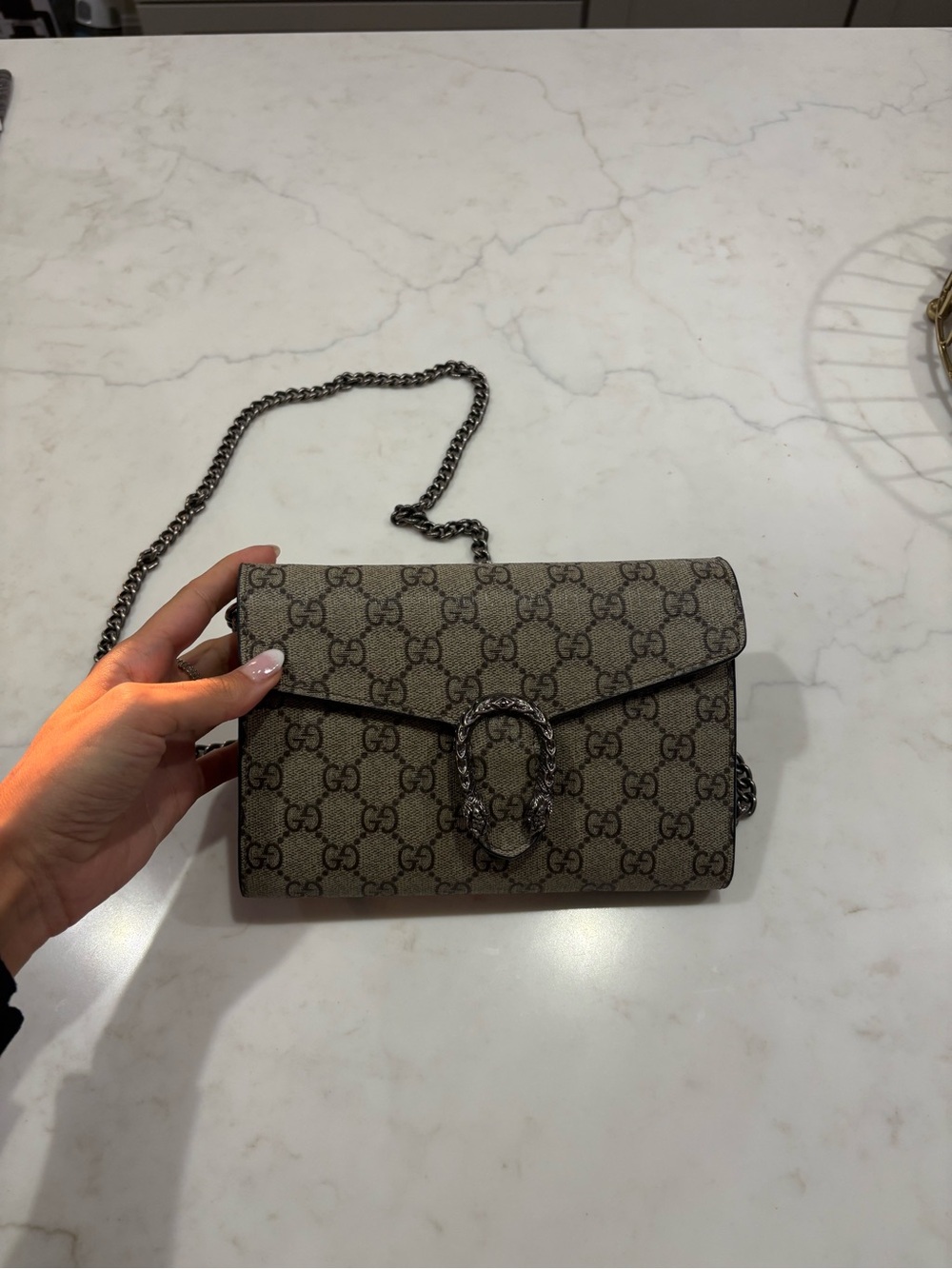 G Small Shoulder Bag with Chain